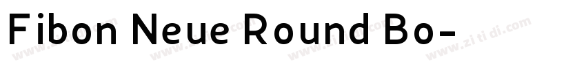 Fibon Neue Round Bo字体转换